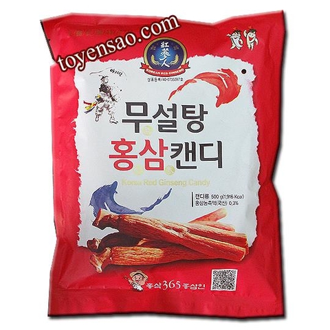 Kẹo Hồng Sâm không đường 365 500 gr