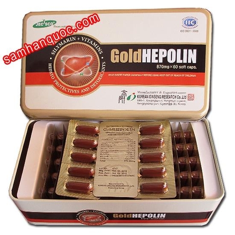 Thực phẩm chức năng: Viên Bổ Gan Goldhepolin Trắng Hàn Quốc (vbg2)