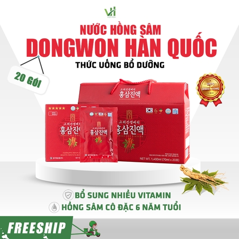 Hồng Sâm Dongwon 20 gói x 70ml – Thức uống bổ dưỡng