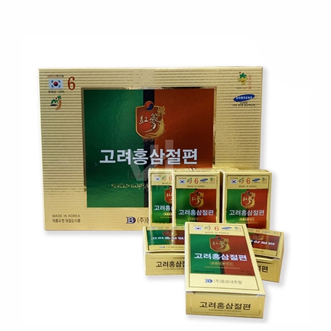 Hồng Sâm Lát 6 năm Tẩm Mật Ong FB Korea 200G - 10 hộp x 20g