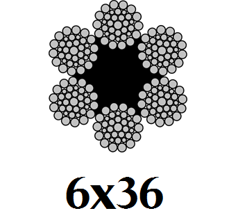 Cáp thép Uni (6*36 + IWRC)