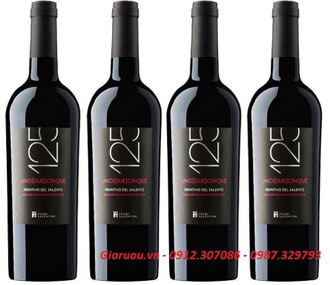 BÁN RƯỢU VANG Ý 125 PRIMITIVO 14 ĐỘ GIÁ RẺ NHẤT
