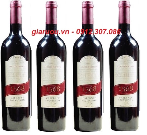 BÁN BUÔN VANG CHILE 1568 CABERNET SAUVIGNON GIÁ RẺ NHẤT