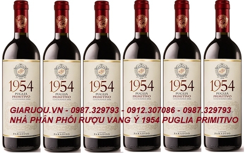 BÁN BUÔN, PHÂN PHỐI ĐỘC QUYỀN VANG Ý 1954 PUGLIA PRIMITIVO