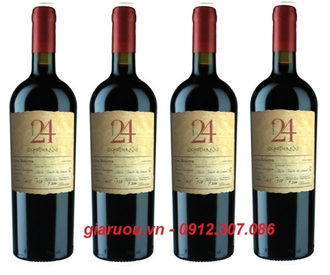 VANG CHILE OCHO TIERRAS 24 GRAN RESERVA CABERNET SAUVIGNON GIÁ TỐT