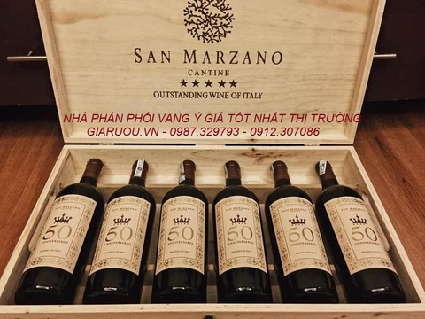 GIÁ RƯỢU VANG Ý 50 ANNIVERSARIO RẺ NHẤT