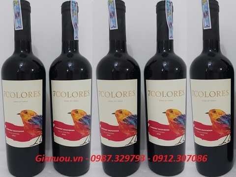 NHÀ PHÂN PHỐI ĐỘC QUYỀN VANG CHILE 7COLORES TẠI VIỆT NAM