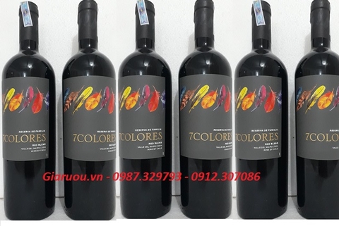 BÁN BUÔN RƯỢU VANG CHILE 7COLORES RESERVA DE FAMILIA GIÁ RẺ NHẤT THỊ TRƯỜNG