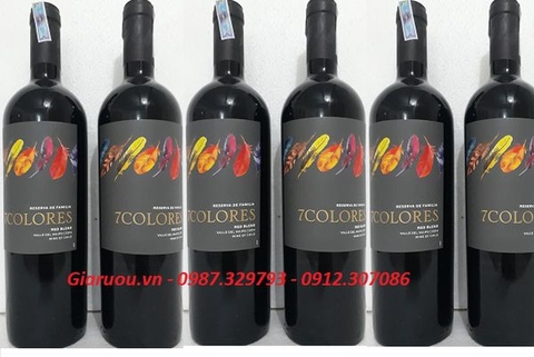ĐỊA CHỈ BÁN VANG CHILE 7COLORES RESERVA DE FAMILIA RED BLEND UY TÍN NHẤT
