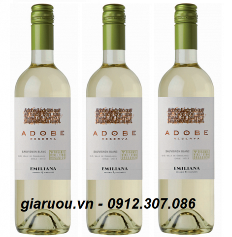 CUNG CẤP VANG CHILE ADOBE RESERVA SAUVIGNON BLANC GIÁ SIÊU RẺ