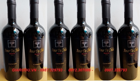 GIÁ VANG CHILE AMOR DE CHILE RESERVA - 160K