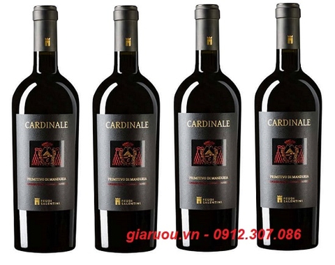 VANG Ý CARDINALE PRIMITIVO DI MANDURIA 14.5%VOL UỐNG NGON GIÁ CỰC TỐT