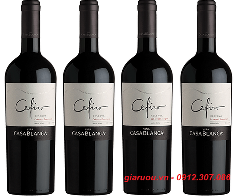 ƯU ĐÃI GIÁ RẺ NHẤT - VANG CHILE CEFIRO CASABLANCA RESERVA CABERNET SAUVIGNON