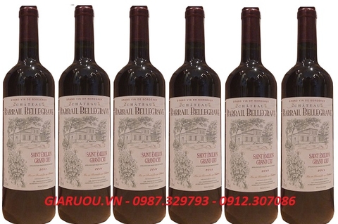 PHÂN PHỐI GIÁ RẺ VANG PHÁP CHATEAU BARRAIL BELLEGRAVE SAINT EMILION GRAND CRU