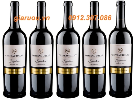 PHÂN PHỐI VANG CHATEAU DALAT SIGNATURE GIÁ RẺ NHẤT MIỀN BẮC