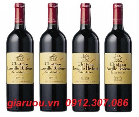 VANG PHÁP CAO CẤP CHATEAU LEOVILLE POYFERRE SAINT JULIEN CHÍNH HÃNG