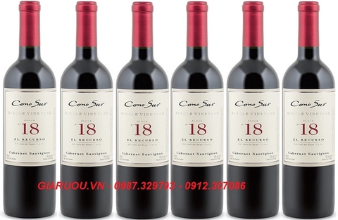 GIÁ VANG CHILE CONO SUR 18 SINGLE VINEYARD - 715K