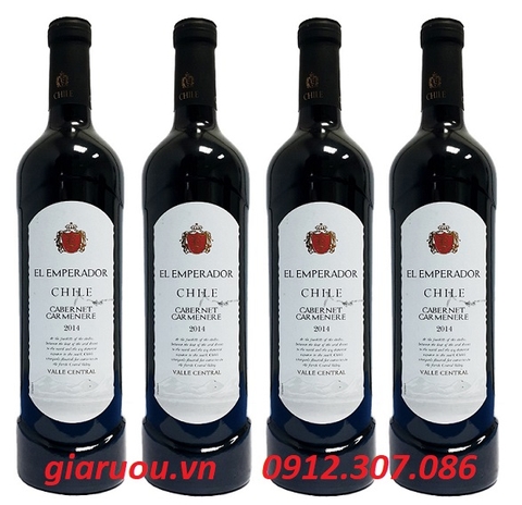 VANG CHILE EL EMPERADOR CABERNET CARMENERE GIÁ SIÊU RẺ, CHỈ 172.000đ