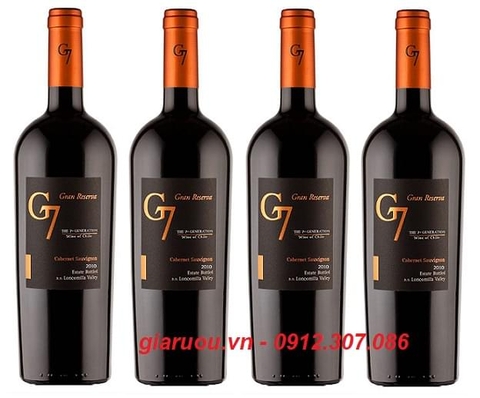 GIÁ VANG CHILE G7 GRAN RESERVA CABERNET SAUVIGNON