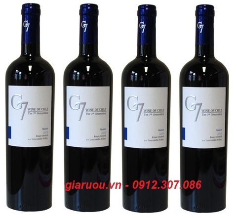 VANG CHILE G7 MERLOT CHUYÊN PHỤC VỤ TIỆC CƯỚI, HỘI NGHỊ GIÁ CỰC TỐT