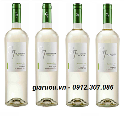VANG CHILE G7 SAUVIGNON BLANC CHÍNH HÃNG, MẪU ĐẸP GIÁ 155.000đ