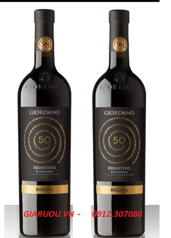 GIÁ VANG Ý GIORDANO 50 PRIMITIVO DI MANDURIA