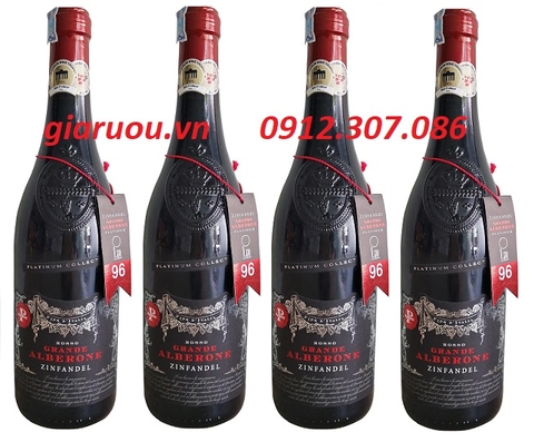 VANG Ý GRANDE ALBERONE ZINFANDEL 96 CHÍNH HÃNG, MẪU ĐẸP, GIÁ CỰC RẺ