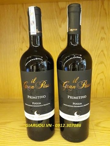 NHÀ PHÂN PHỐI VANG Ý IL GRAN PASSO PRIMITIVO PUGLIA GIÁ RẺ NHẤT