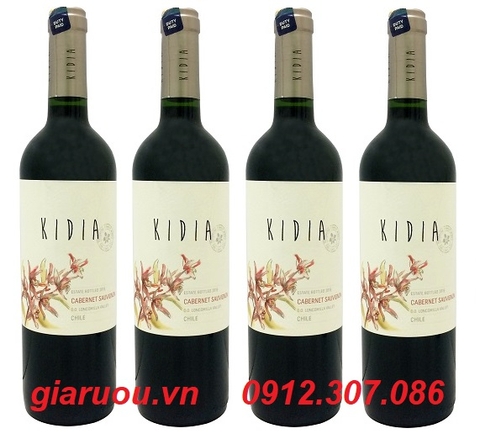 CHUYÊN PHÂN PHỐI VANG CHILE KIDIA CABERNET SAUVIGNON GIÁ RẺ NHẤT