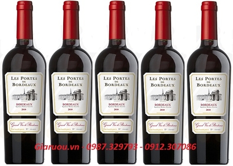 VANG PHÁP GIÁ RẺ 190.000Đ - LES PORTES DE BORDEAUX