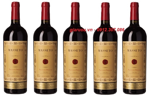 VANG Ý MASSETO MERLOT 15% VOL ĐẲNG CẤP DÀNH CHO NGƯỜI SÀNH