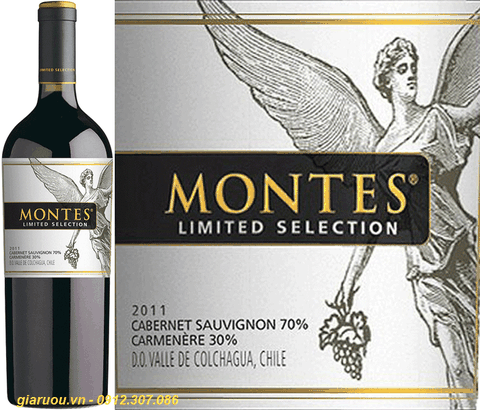 PHÂN PHỐI RƯỢU VANG CHILE MONTES LIMITED SELECTION CABERNET SAUVIGNON CARMENERE GIÁ RẺ NHẤT