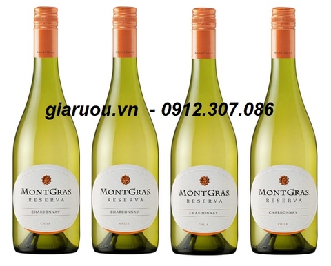 VANG CHILE MONTGRAS RESERVA CHARDONNAY CHÍNH HÃNG, UỐNG CỰC NGON