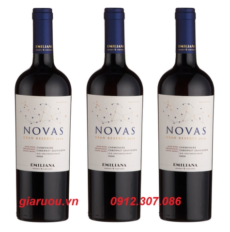 TỔNG ĐẠI LÝ VANG CHILE NOVAS GRAN RESERVA CARMENERE - GIARUOU.VN