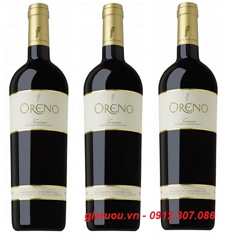 VANG Ý ORENO TENUTA SETTE PONTI 14.5%VOL CHUYÊN LÀM QUÀ TẾT GIÁ RẺ NHẤT