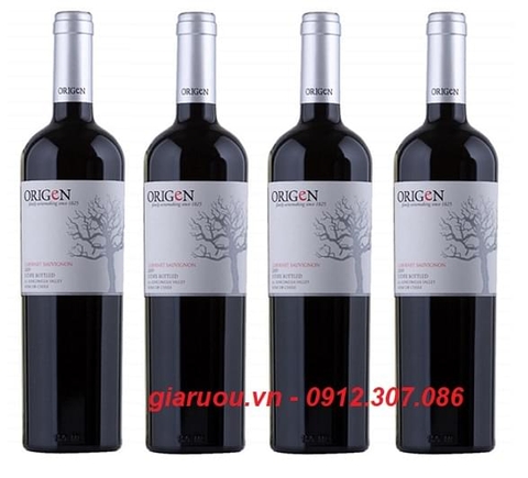 BÁN BUÔN VANG CHILE ORIGEN CABERNET SAUVIGNON TẠI HÀ NỘI