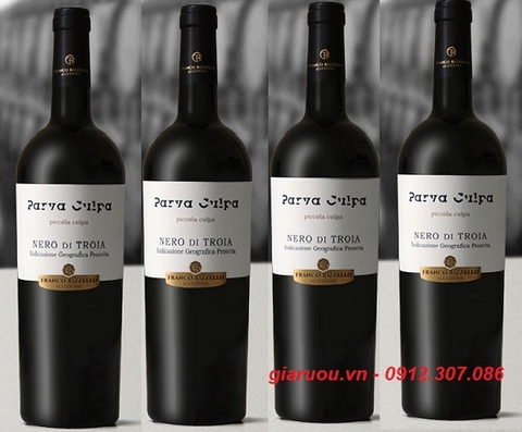 CHUYÊN CUNG CẤP VANG Ý PARVA CULPA NERO DI TROIA HÀNG CHUẨN GIÁ RẺ