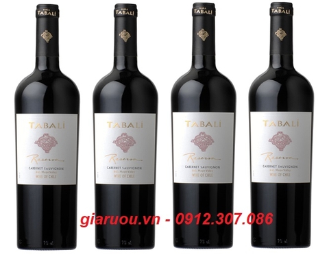VANG CHILE TABALI RESERVA CABERNET SAUVIGNON CHUYÊN PHỤC VỤ TIỆC CƯỚI
