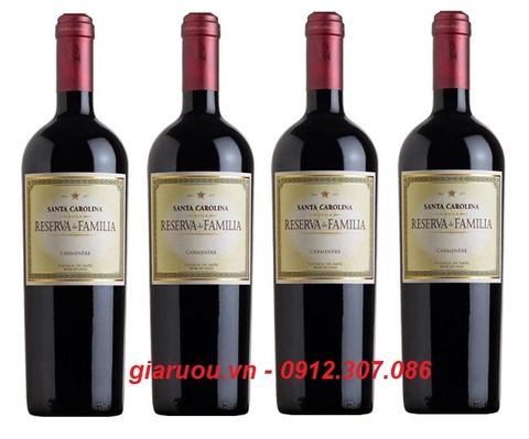 VANG CHILE SANTA CAROLINA RESERVA DE FAMILIA CARMENERE GIÁ TỐT