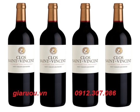 NHÀ CUNG CẤP VANG PHÁP CLOS SAINT VINCENT SAINT EMILION GRAND CRU