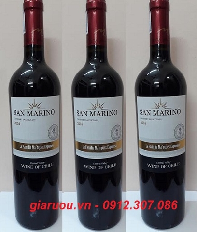 VANG CHILE SAN MARINO CABERNET SAUVIGNON CHÍNH HÃNG GIÁ CỰC RẺ-125.000đ