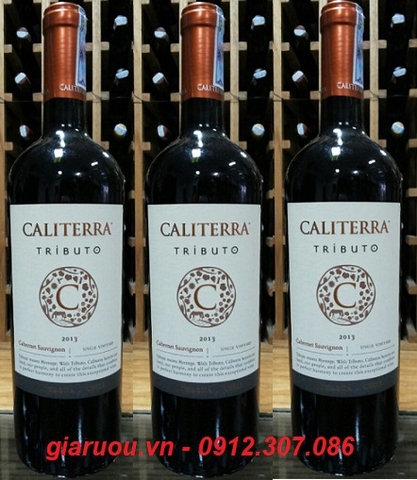 VANG CHILE CALITERRA TRIBUTO CABERNET PHỤC VỤ TIỆC CƯỚI GIÁ SIÊU RẺ