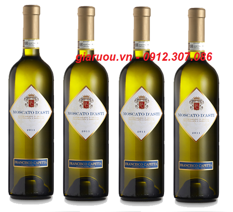 CHUYÊN PHÂN PHỐI VANG NGỌT Ý MOSCATO D'ASTI FRANCESCO CAPETTA GIÁ RẺ