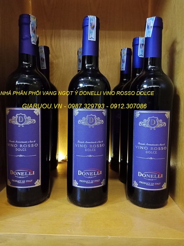 NHÀ PHÂN PHỐI VANG NGỌT Ý DONELLI VINO ROSSO DOLCE TẠI HÀ NỘI