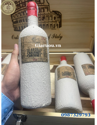 BÁN VANG Ý XI MĂNG LE ARGILLE CABERNET GIÁ RẺ NHẤT