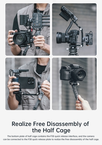 Falcam F22 & F38 & F50 Quick Release Foldable Half Cage Kit - C00B3809