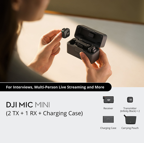 DJI Mic Mini (2 TX + 1 RX + Charging Case)