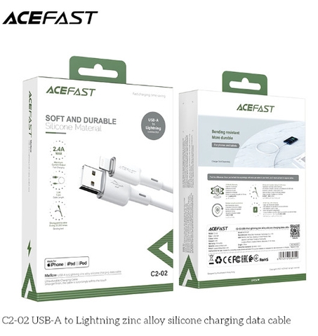 Cáp ACEFAST USB-A to Lightning MFI (1.2m) - C2-02