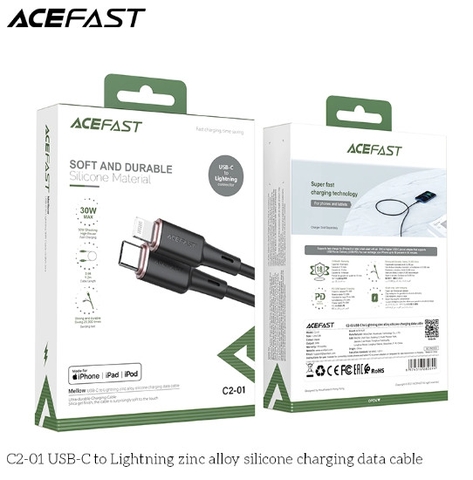Cáp ACEFAST USB-C to Lightning MFI (1.2m) - C2-01