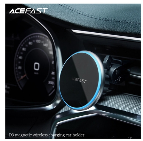 Giá đỡ sạc nhanh không dây từ tính trên ô tô 15W ACEFAST - D3